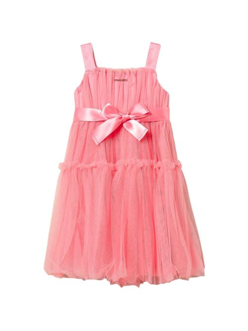 Abito bambina Twinset rosa con ricamo logo TWINSET Kids | 261GB213107207